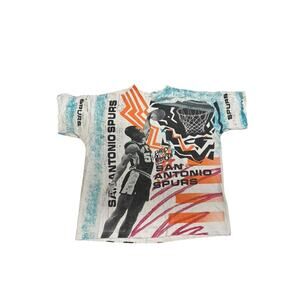 Vintage David Robinson San Antonio Spurs Magic Johnson T-shirt Size M Aop 90s
